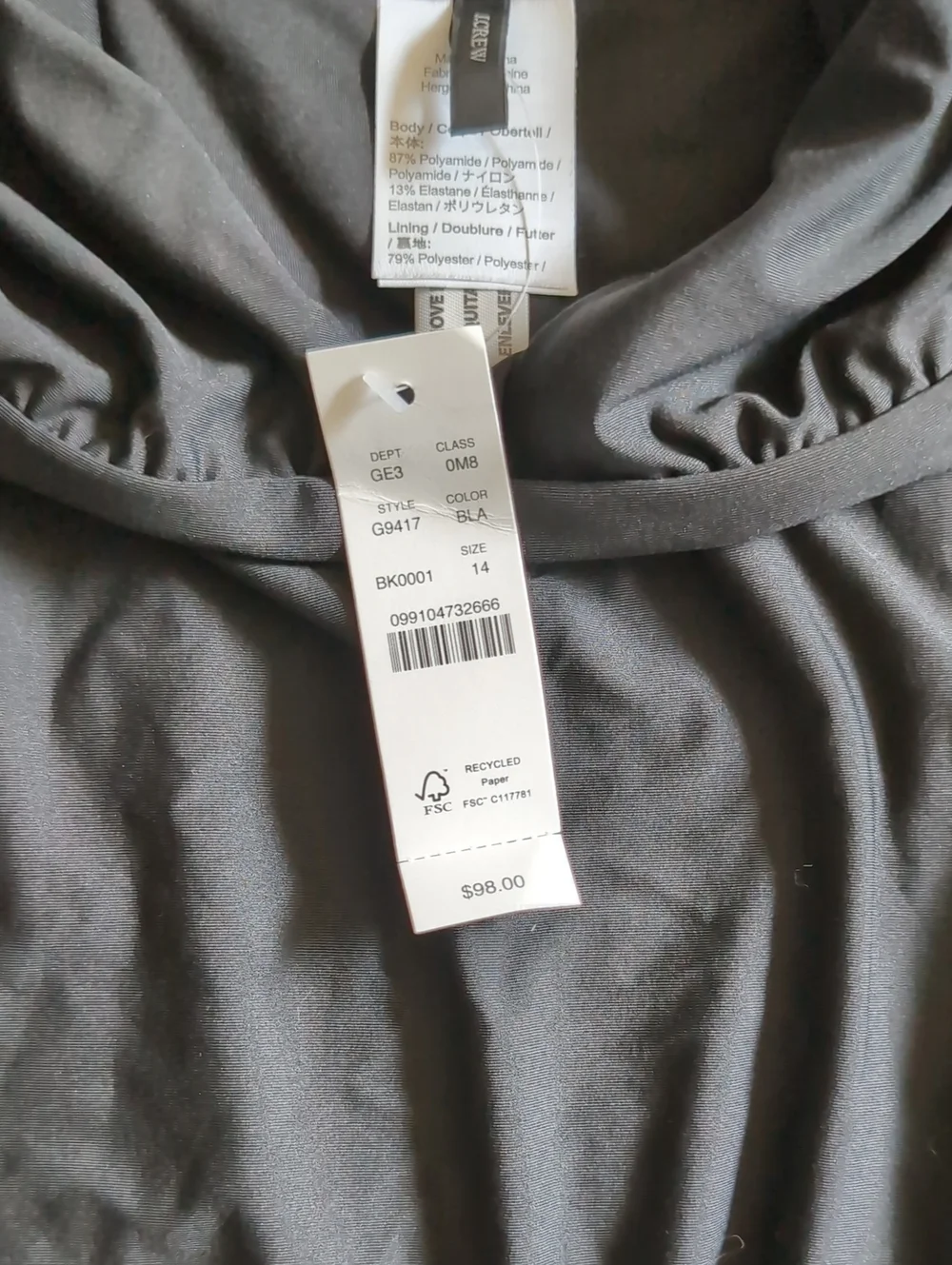 J. Crew classic black